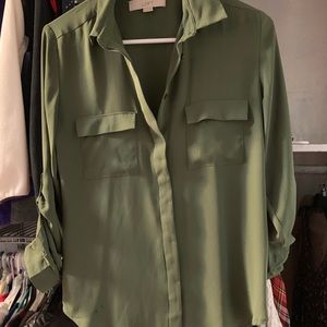Green blouse
